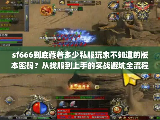 sf666到底藏着多少私服玩家不知道的版本密码？从找服到上手的实战避坑全流程