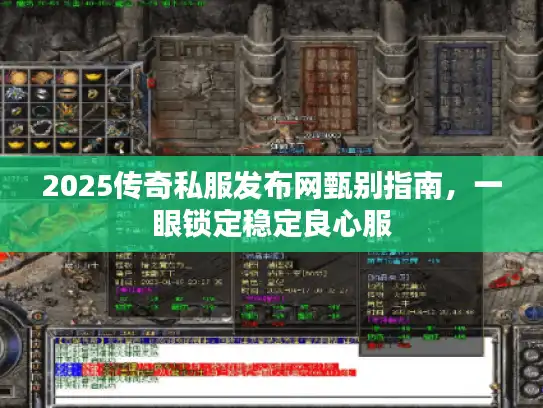 2025传奇私服发布网甄别指南，一眼锁定稳定良心服