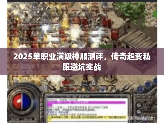 2025单职业满级神服测评，传奇超变私服避坑实战