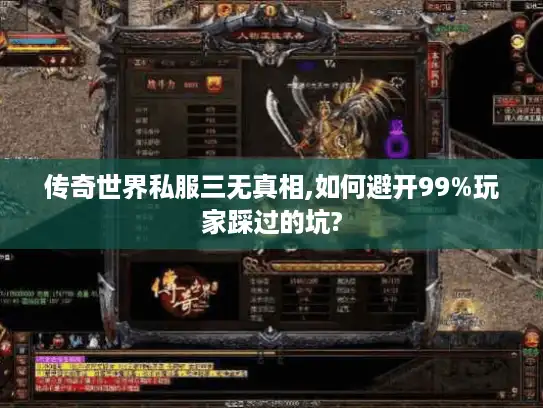 传奇世界私服三无真相,如何避开99%玩家踩过的坑?