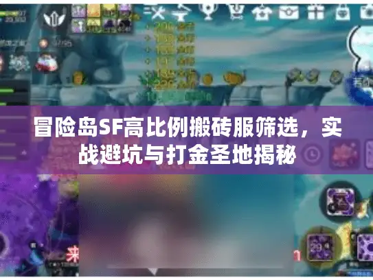 冒险岛SF高比例搬砖服筛选，实战避坑与打金圣地揭秘
