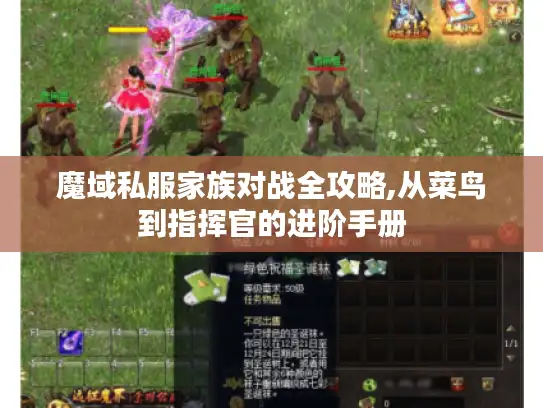 魔域私服家族对战全攻略,从菜鸟到指挥官的进阶手册