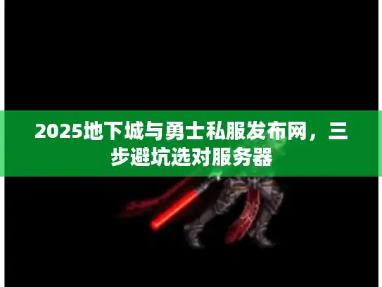 2025地下城与勇士私服发布网，三步避坑选对服务器