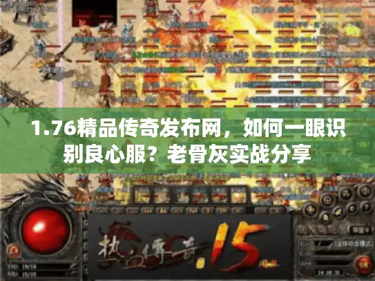 1.76精品传奇发布网，如何一眼识别良心服？老骨灰实战分享
