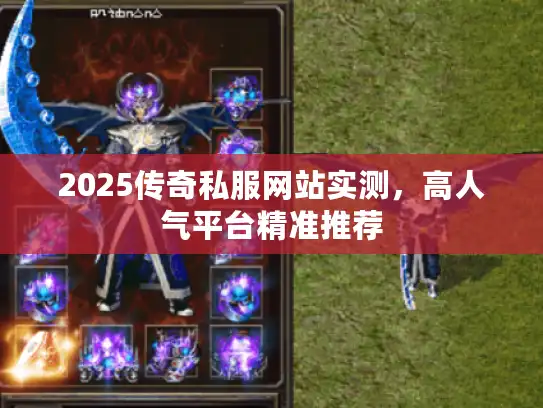 2025传奇私服网站实测，高人气平台精准推荐