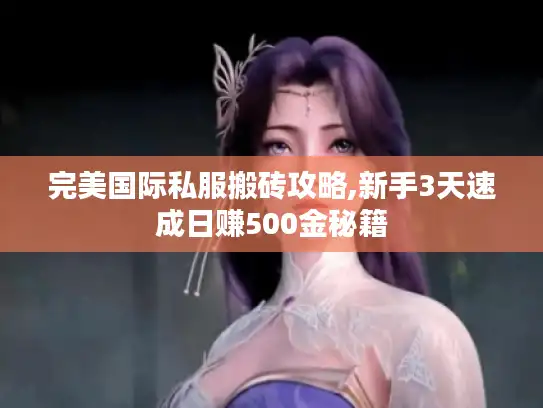 完美国际私服搬砖攻略,新手3天速成日赚500金秘籍