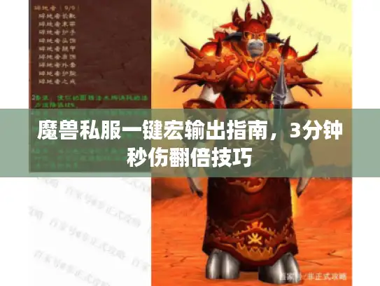 魔兽私服一键宏输出指南，3分钟秒伤翻倍技巧