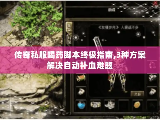 传奇私服喝药脚本终极指南,3种方案解决自动补血难题 传奇私服喝药脚本终极指南,3种方案解决自动补血难题