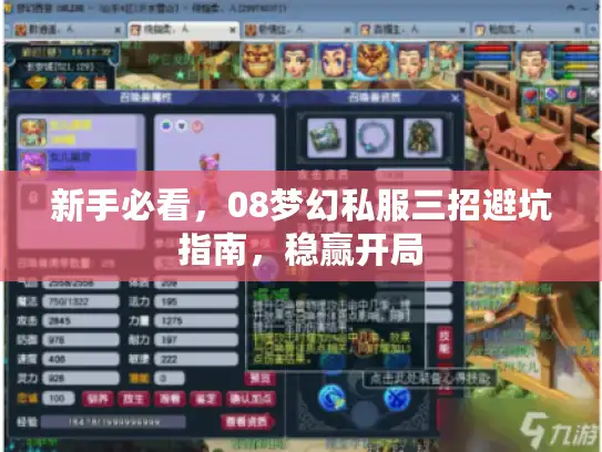 新手必看，08梦幻私服三招避坑指南，稳赢开局
