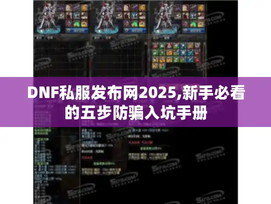 DNF私服发布网2025,新手必看的五步防骗入坑手册