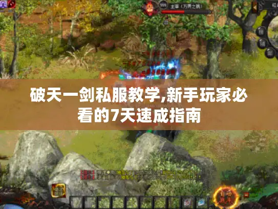 破天一剑私服教学,新手玩家必看的7天速成指南