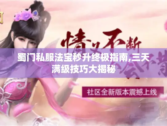 蜀门私服法宝秒升终极指南,三天满级技巧大揭秘