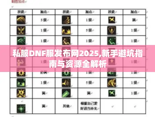 私服DNF服发布网2025,新手避坑指南与资源全解析