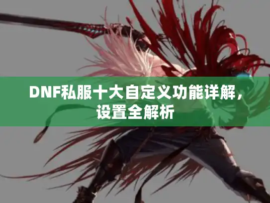 DNF私服十大自定义功能详解，设置全解析