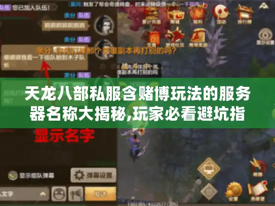 天龙八部私服含赌博玩法的服务器名称大揭秘,玩家必看避坑指南 天龙八部私服含赌博玩法的服务器名称大揭秘,玩家必看避坑指南