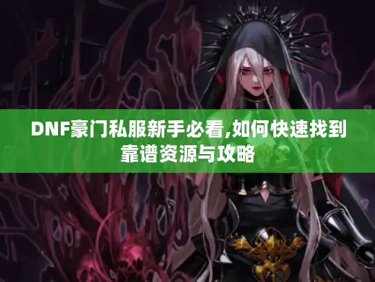 DNF豪门私服新手必看,如何快速找到靠谱资源与攻略 DNF豪门私服新手必看,如何快速找到靠谱资源与攻略