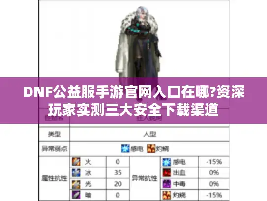 DNF公益服手游官网入口在哪?资深玩家实测三大安全下载渠道