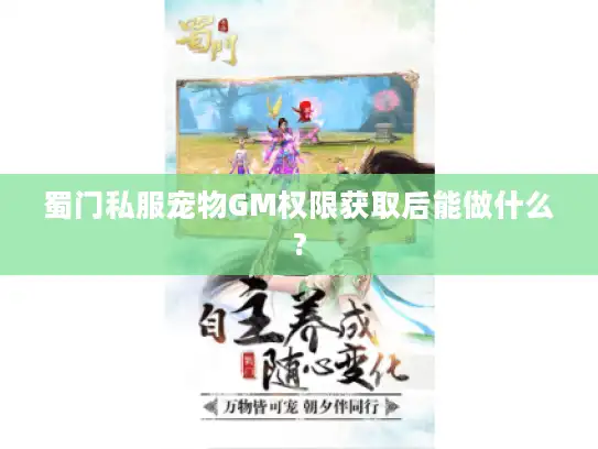 蜀门私服宠物GM权限获取后能做什么?