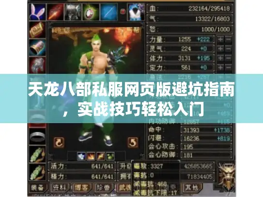 天龙八部私服网页版避坑指南，实战技巧轻松入门