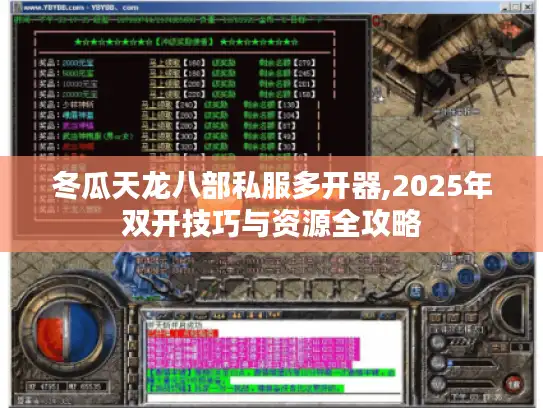 冬瓜天龙八部私服多开器,2025年双开技巧与资源全攻略 冬瓜天龙八部私服多开器,2025年双开技巧与资源全攻略
