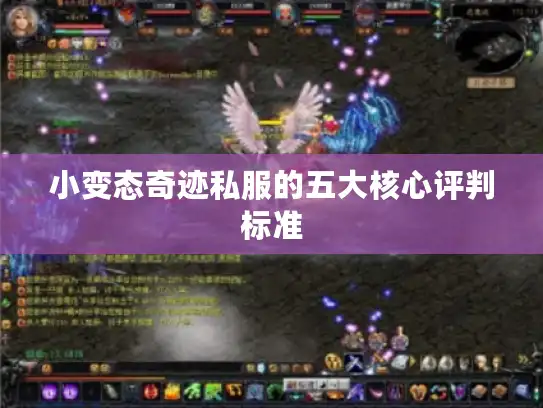 小变态奇迹私服的五大核心评判标准