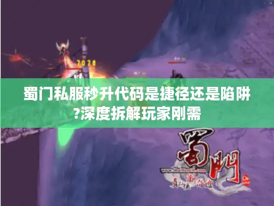 蜀门私服秒升代码是捷径还是陷阱?深度拆解玩家刚需