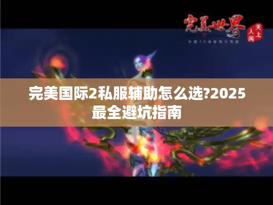 完美国际2私服辅助怎么选?2025最全避坑指南