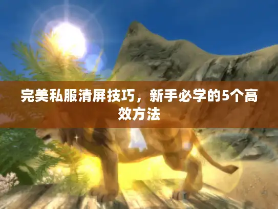 完美私服清屏技巧，新手必学的5个高效方法
