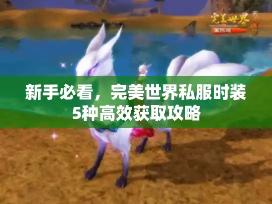 新手必看，完美世界私服时装5种高效获取攻略