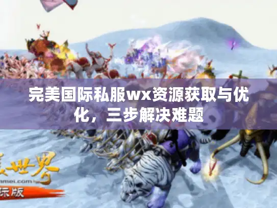 完美国际私服wx资源获取与优化，三步解决难题