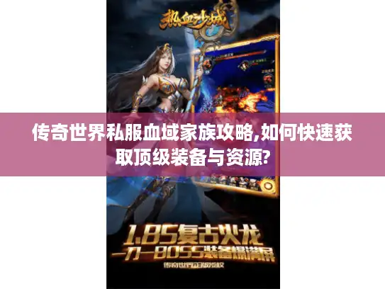 传奇世界私服血域家族攻略,如何快速获取顶级装备与资源?