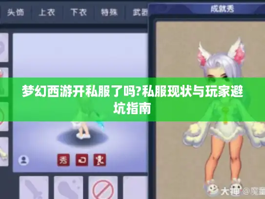 梦幻西游开私服了吗?私服现状与玩家避坑指南 梦幻西游开私服了吗?私服现状与玩家避坑指南