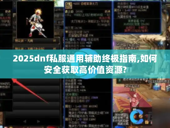 2025dnf私服通用辅助终极指南,如何安全获取高价值资源?