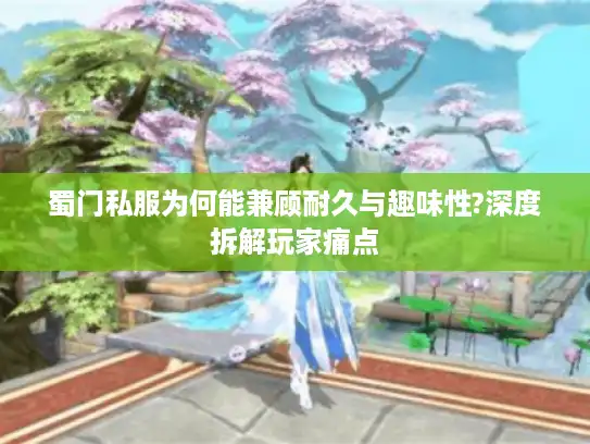 蜀门私服为何能兼顾耐久与趣味性?深度拆解玩家痛点