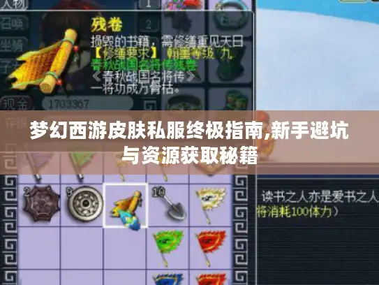 梦幻西游皮肤私服终极指南,新手避坑与资源获取秘籍