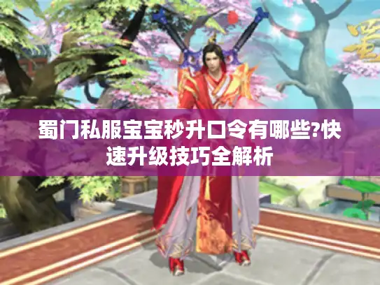 蜀门私服宝宝秒升口令有哪些?快速升级技巧全解析