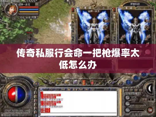 传奇私服行会命一把枪爆率太低怎么办