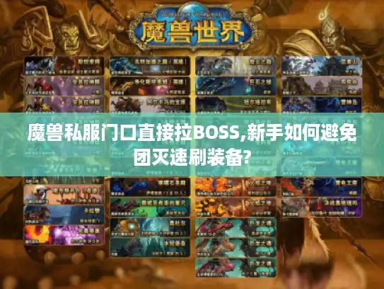 魔兽私服门口直接拉BOSS,新手如何避免团灭速刷装备?