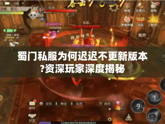 蜀门私服为何迟迟不更新版本?资深玩家深度揭秘