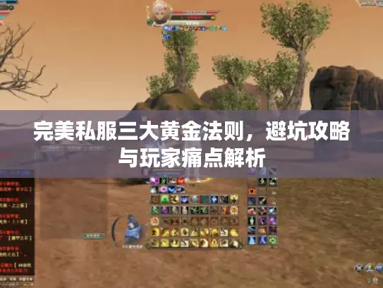 完美私服三大黄金法则，避坑攻略与玩家痛点解析
