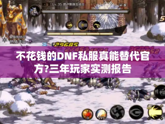 不花钱的DNF私服真能替代官方?三年玩家实测报告