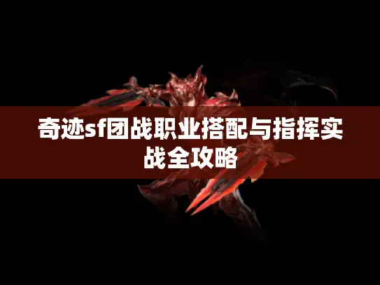 奇迹sf团战职业搭配与指挥实战全攻略 奇迹sf团战职业搭配与指挥实战全攻略