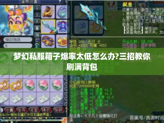 梦幻私服箱子爆率太低怎么办?三招教你刷满背包 梦幻私服箱子爆率太低怎么办?三招教你刷满背包