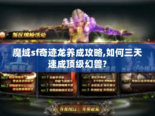 魔域sf奇迹龙养成攻略,如何三天速成顶级幻兽?
