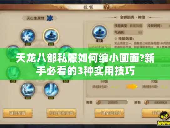 天龙八部私服如何缩小画面?新手必看的3种实用技巧 天龙八部私服如何缩小画面?新手必看的3种实用技巧