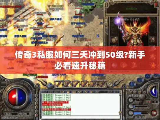 传奇3私服如何三天冲到50级?新手必看速升秘籍