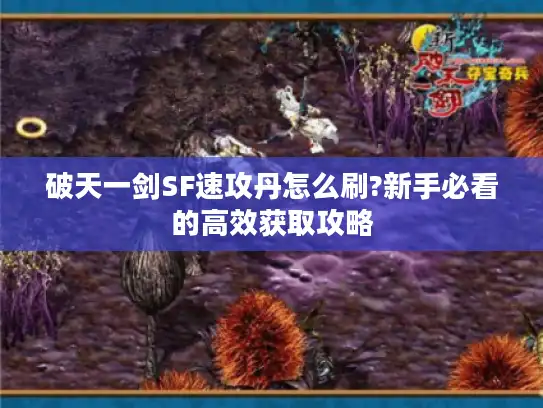 破天一剑SF速攻丹怎么刷?新手必看的高效获取攻略