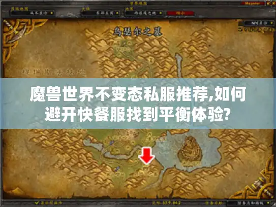 魔兽世界不变态私服推荐,如何避开快餐服找到平衡体验?