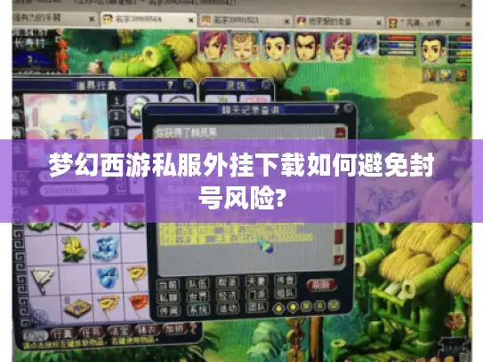 梦幻西游私服外挂下载如何避免封号风险?