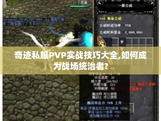 奇迹私服PVP实战技巧大全,如何成为战场统治者?